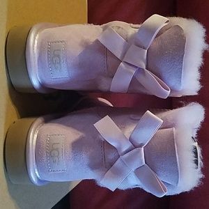 UGG MINI BAILEY BOW II METALLIC